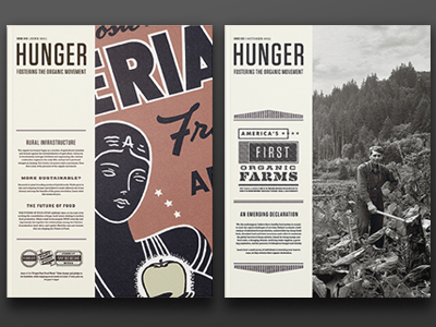 Hunger organic publication typography