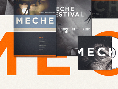 Meche Festival branding festival new media orange short film