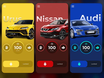 Smart Car Application car mobile smart ui