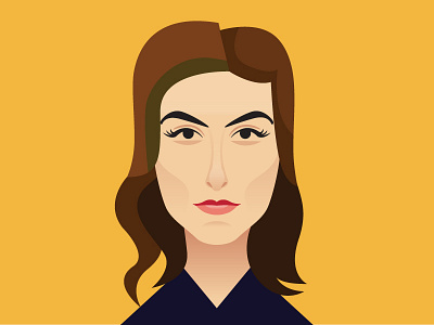 Woman portrait face illustration illustrator portrait vector woman