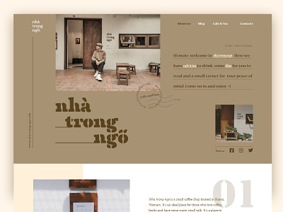 ''Nhà trong ngõ'' Landing Page design ui web website