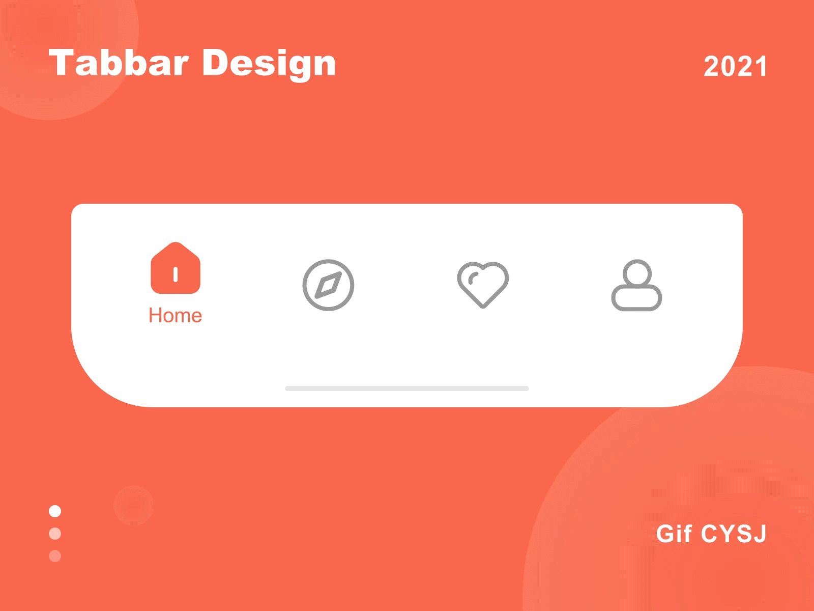 Tabbar Design-GIF design tab ux