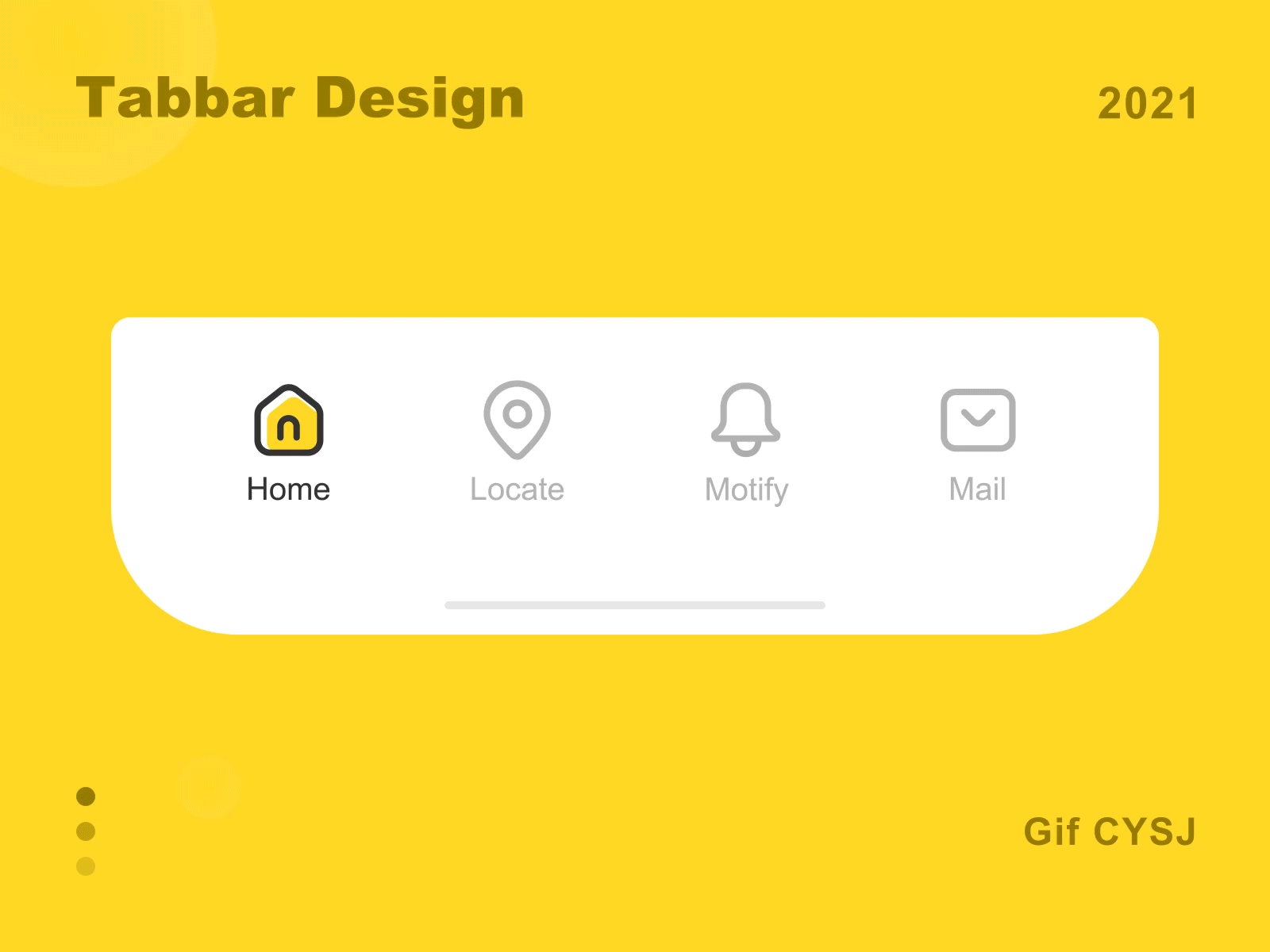 Tabbar Design-GIF design tab ux