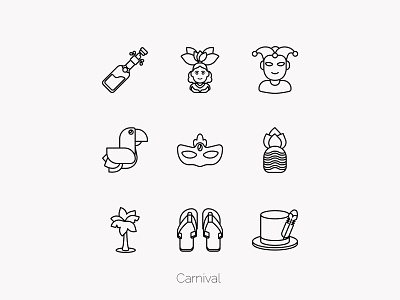 Carnival - Outline ai carnival celebration design holyday icon icon pack illustration png svg icons tropical vector