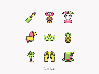 Carnival - FilledOutline ai carnival celebration design holyday icon illustration png svg icons tropical vector