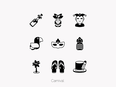 Carnival - Glyph ai celebration design glyph holyday icon illustration png svg icons tropical vector