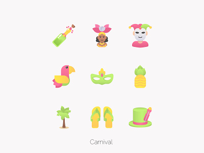 Carnival - Smooth ai carnival celebration design icon illustration png svg icons tropical