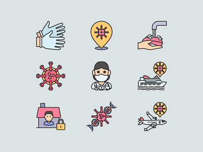 Free Icons Coronavirus ai corona coronavirus covid 19 design doctor freebies health icon iconography icons iconset illustration medic medical svg icons vector virus