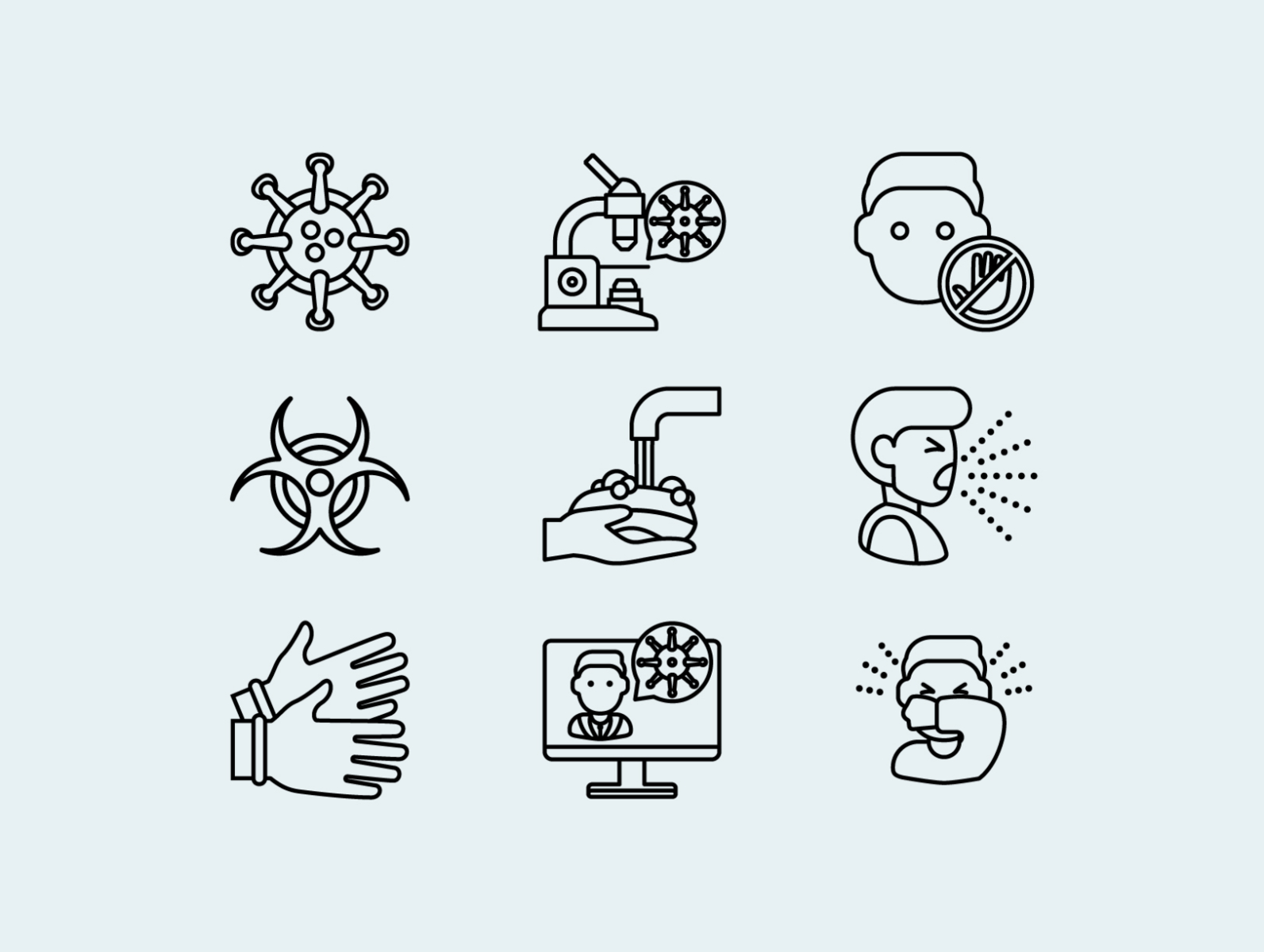 Free Virus Outline By Jesus C Romero On Dribbble