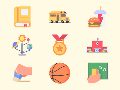 Back to School Icon Set