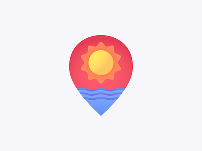 Sea Location icon location map ocean pin sea summer summertime sun