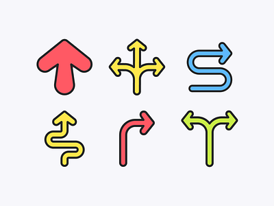 Rounded Arrows Icon Pack