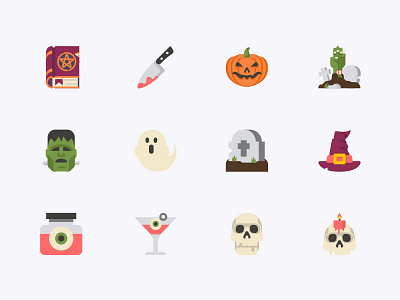 Halloween Icons frankenstein ghots halloween halloween design halloween party icon iconography icons svg icons trickortreat witchcraft zombies