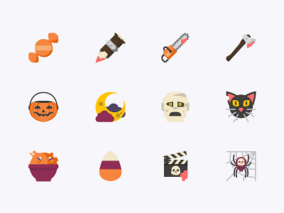 Hallowen Icons candies candy cat halloween halloween design horror movie icon icon design icon set iconography icons icons pack icons set iconset killers moon mummy spider trickortreat vampire