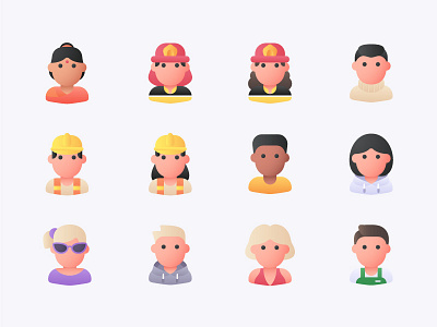 Avatars avatar avatar design avatar icons icon icon design iconography illustration people people icons people illustration people logo profile ui user user interface user interface design