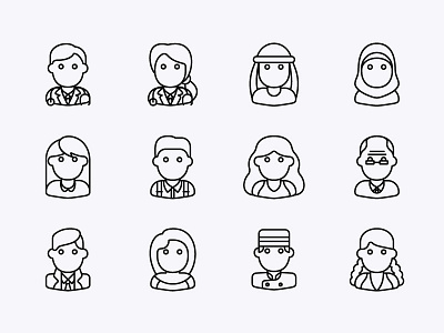 Avatars avatar avatar design avatar icons icon icon design icon set iconography people people icons people illustration people logo person persona user user interface