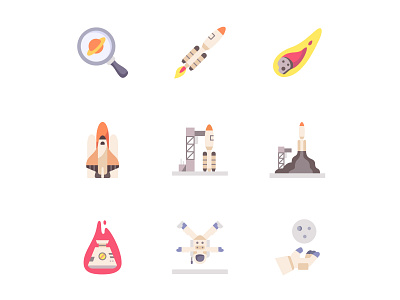 Space Exploration Icon Pack icon design