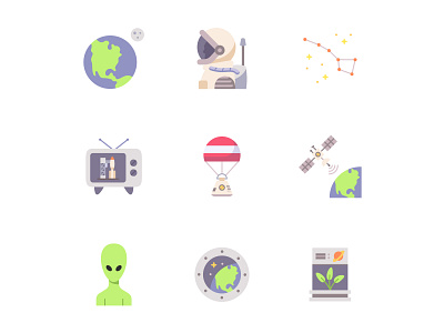 Space Exploration Icon Pack icon design