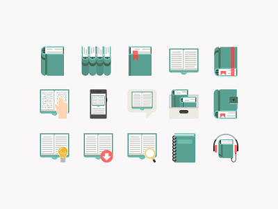 Book Icon Set ai books design education icon illustration png reading svg icons vector