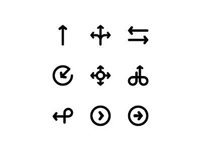 Round Arrow Icon Set