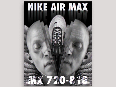 NIKE AIR MAX MX 720-818 3d 3d art airmax airmaxday arnoldrender cinema4d digital design digital designer digitalart graphic design graphicdesign nike nike air nike air max photoshop photoshop art render sneakers