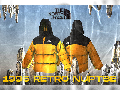 North Face 1996 Retro Nuptse cinema4d designer digitalart digitaldesign graphicdesign marvelous marvelous designer maxon3d maxonc4d northface yellow