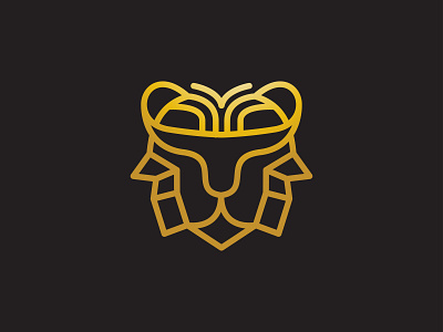 Tiger Head Monoline Logo