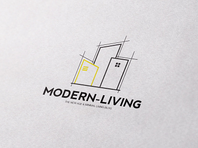 Modern Living Blog Logo branding branding design collin media design illustration logo logodesign logodesigner media modernlogo swiss swiss design yourlogo