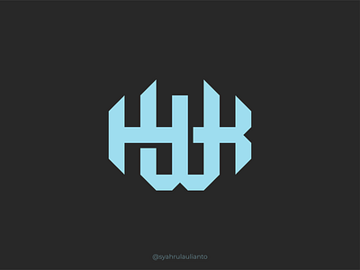 WK Monogram branding design illustartor letter logo mark monogram typography ui vector
