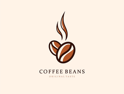 Logo Coffee Beans adobexd beans branding coffee colors coreldraw design icon illustration logo ui ux vector