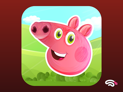 peppa pig icon dribbble app icons cartoon character characterdesign game app game art game design game icon game illustration game item game ui