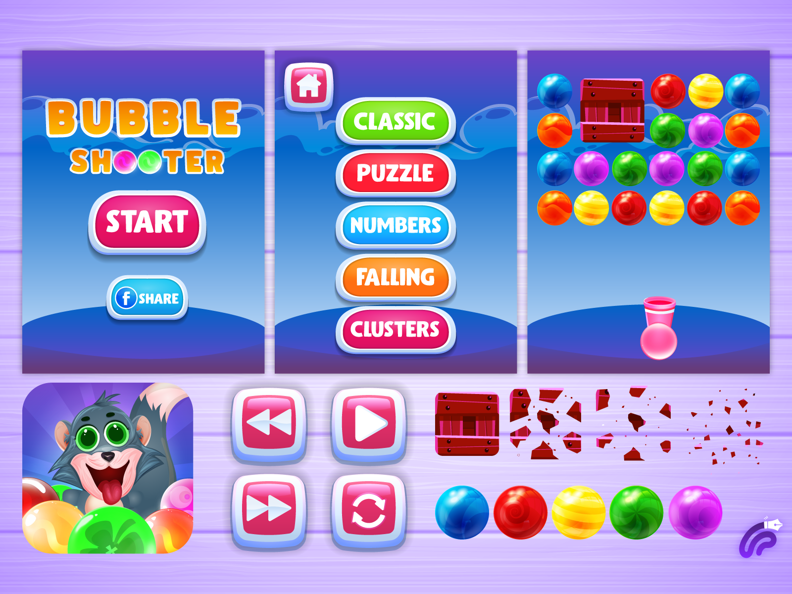 Bubble Shooter Gameplay #43