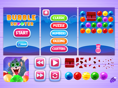 Bubble Shooter Game kit