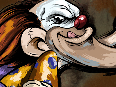 Klown illustration clown cartoon vector art character design