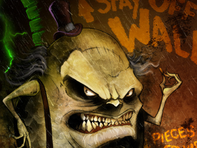 Humpty's Wall character design comic creepy fantasy horror humpty dumpty illustration painting scary