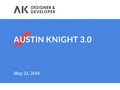 Austin Knight V3 blog redesign ui website