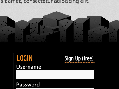 Rocky Footer footer login rocky texture