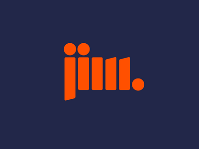Jim. branding custom type identity jim logo typography