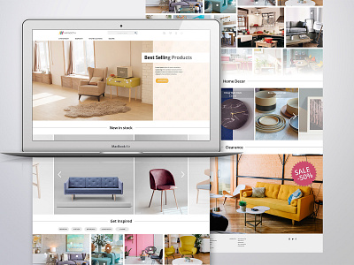 Furniture Store - Website Mockup adobexd interface landingpage online store ui uiux web website website concept website design website mockup
