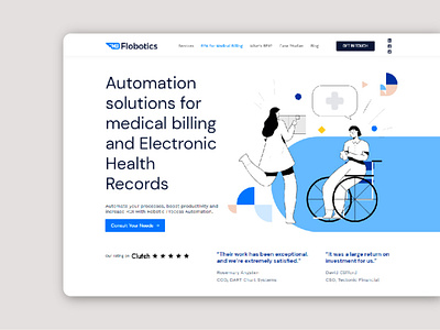 Flobotics Landing Page design landing landing page website website design