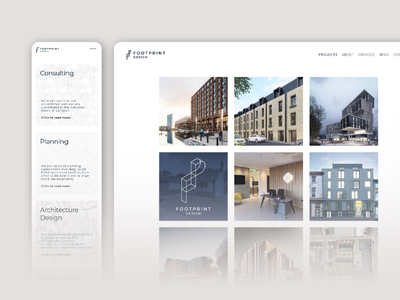 Footprint Design Website by Kasia Wozniacka on Dribbble