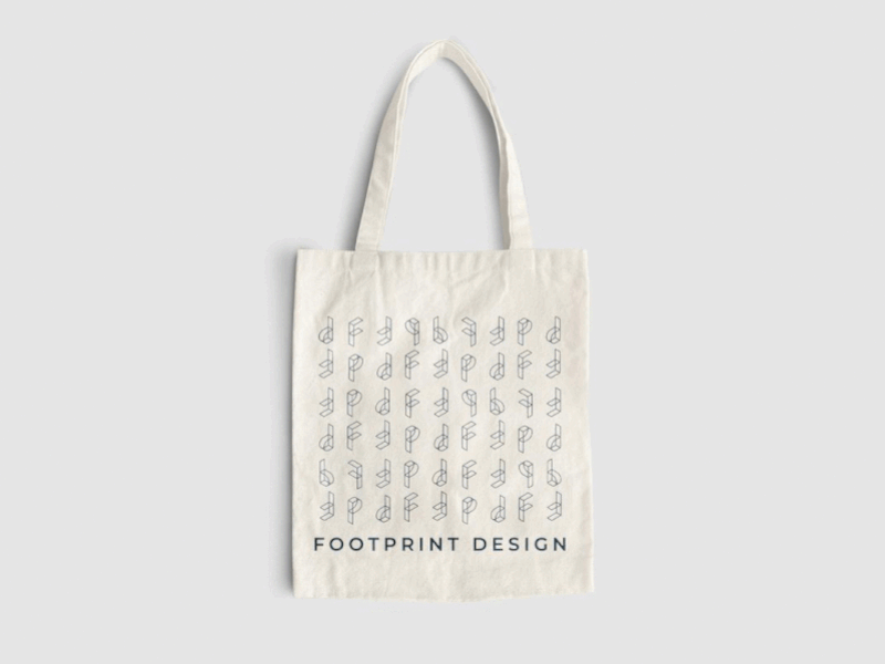 Footprint Design Merchandise architecture branding design gadgets logo merchandise product design tote bags