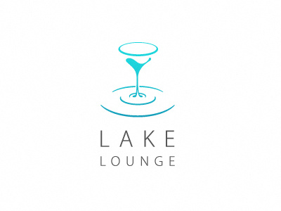 “Lake Lounge Bar” logo concept logo lounge bar