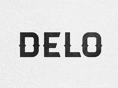 DELO logo typography