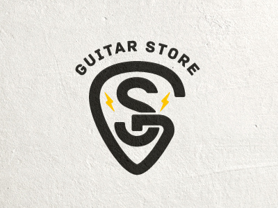 Guitar Store Logo guitar store logo
