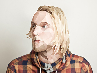 Fredrik, Marathon band illustration polygonal portrait