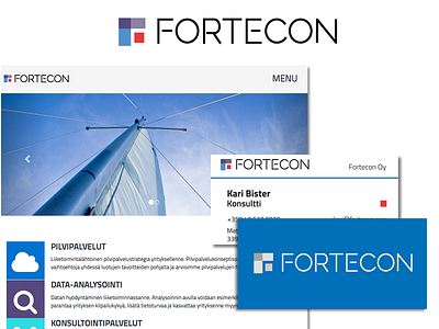 Fortecon visual identity corporate style graphic design logo print web