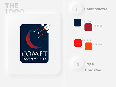 Day 1 Logo challenge - Comet Rocket Ships