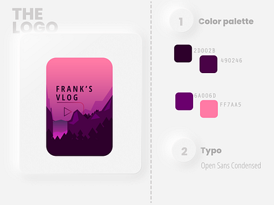 Frank vlogs art branding design flat illustration illustrator logo ui ux vector