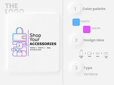 Shop Your accessories - Logo accessory brand design branding cart cart logo dailylogochallenge design flat icon illustration illustrator logo men online shop shop shopping shopping app shopping bag shopping cart vector